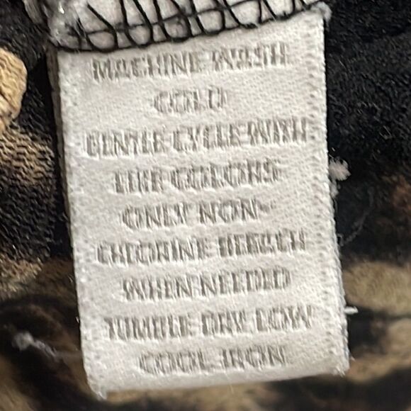 NWOT Charter Club leopard ruffle blouse. Size XL 14/16 plus - Picture 8 of 9